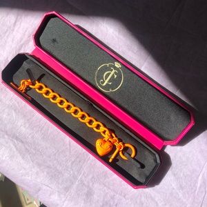 Juicy Couture NEON orange charm bracelet